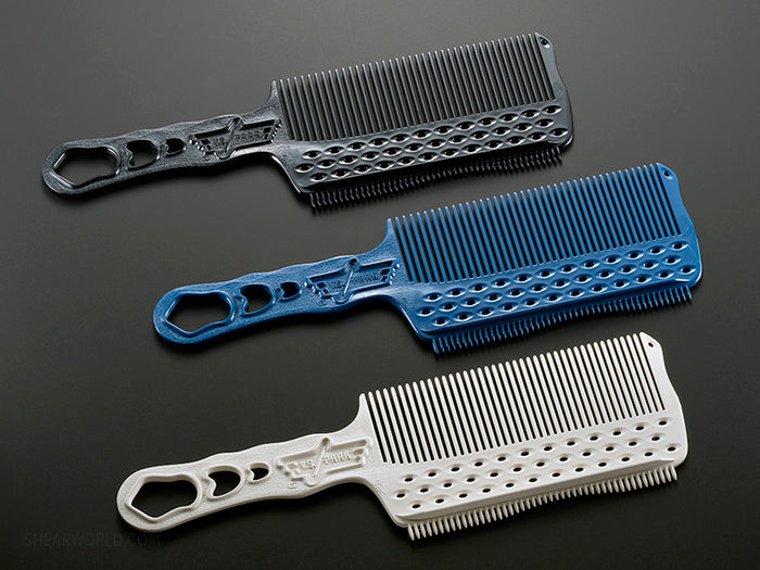 YS Park #S282 Slip Flattop Comb With Clipper Guide Rail (With Back